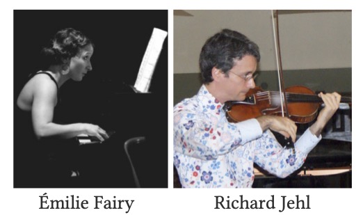 Dimanche 13 novembre à 17h à l’Ecole de musique Anima (Casamuzzone) // Piano & Violon : Emilie Fairy & Richard Jehl